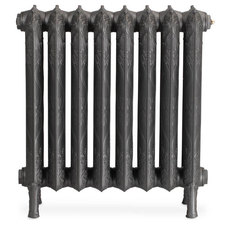 Marlborough 660mm 2 Column Cast Iron Radiator - Side View