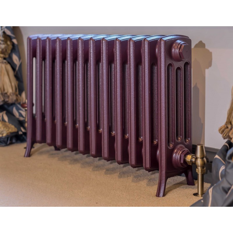 The "Mayfair" 4 Column 475mm (H) Traditional Victorian Cast Iron Radiator (3 to 40 Sections Wide) - Choose your Finish