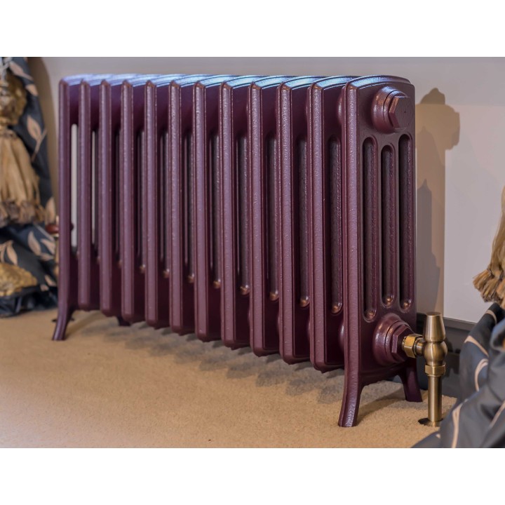 Mayfair 475mm 4 Column Cast Iron Radiator - Insitu