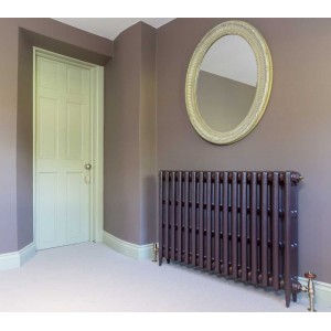 The "Gladstone" 3 Column 745mm (H) Traditional Victorian Cast Iron Radiator - Natural Cast