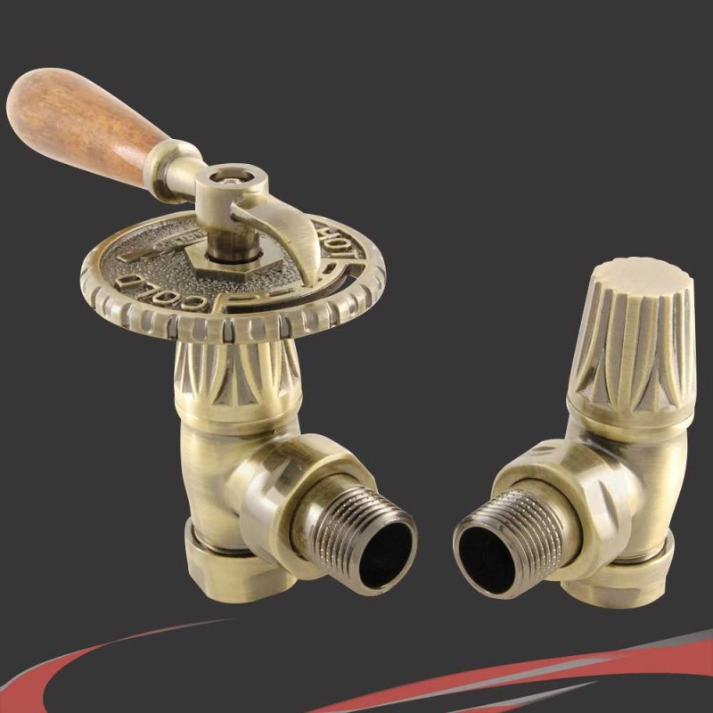 Canterybury Lever Traditional Manual Radiator Valves 3 Finishes