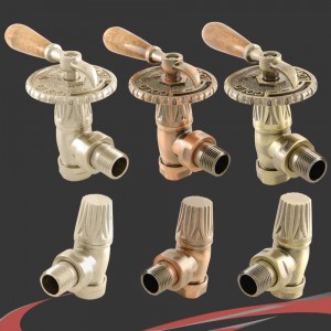 Canterybury Lever Traditional Manual Radiator Valves 3 Finishes