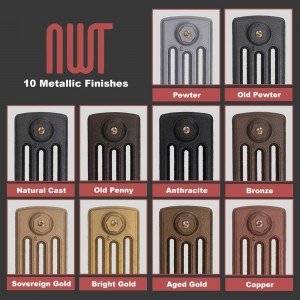 Luxury Heavyweight Cast Iron Wall Stays (Requirement for All NWT Cast Iron Radiators) Available in 6 Finishes