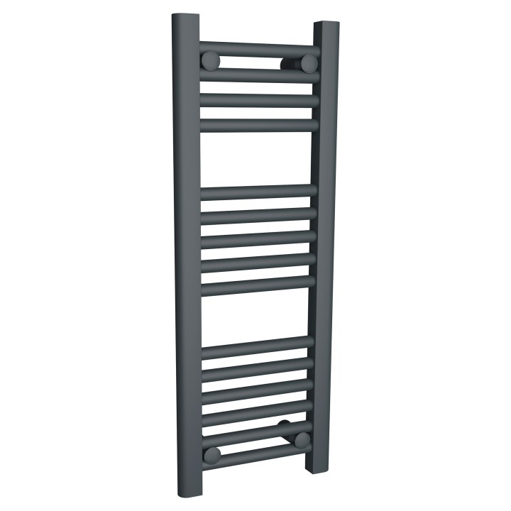 300mm (w) x 800mm (h) "Straight Anthracite" Designer Towel Rail