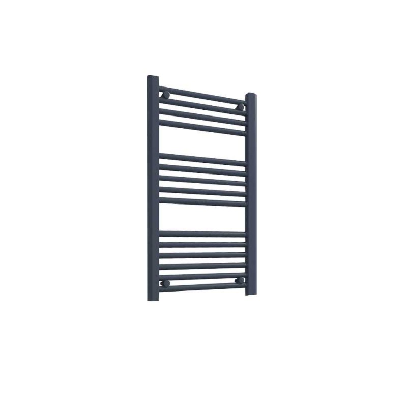 400mm (w) x 800mm (h) "Straight Anthracite" Designer Towel Rail