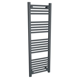 400mm (w) x 1200mm (h) "Straight Anthracite" Designer Towel Rail