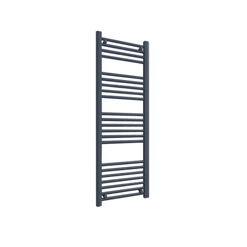 400mm (w) x 1200mm (h) "Straight Anthracite" Designer Towel Rail