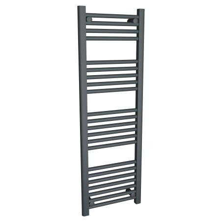 400mm (w) x 1200mm (h) "Straight Anthracite" Designer Towel Rail