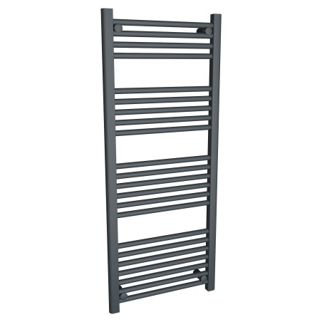 500mm (w) x 1200mm (h) "Straight Anthracite" Designer Towel Rail
