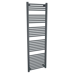 500mm (w) x 1600mm (h) "Straight Anthracite" Designer Towel Rail
