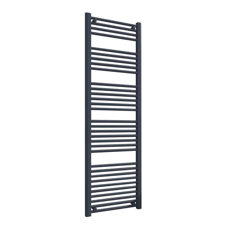 500mm (w) x 1600mm (h) "Straight Anthracite" Designer Towel Rail