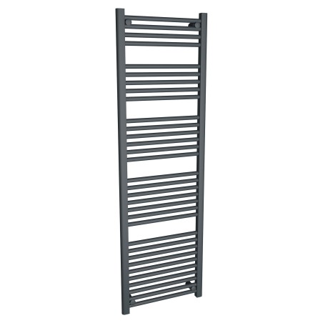 500mm (w) x 1600mm (h) "Straight Anthracite" Designer Towel Rail