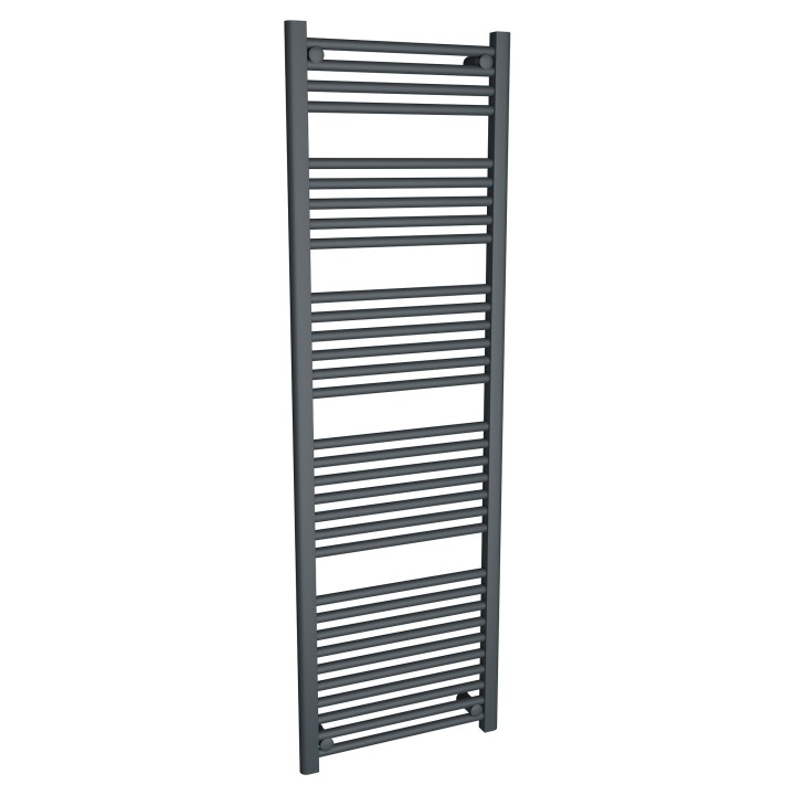 500mm (w) x 1600mm (h) "Straight Anthracite" Designer Towel Rail