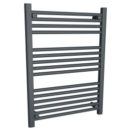 600mm (w) x 800mm (h) "Straight Anthracite" Designer Towel Rail