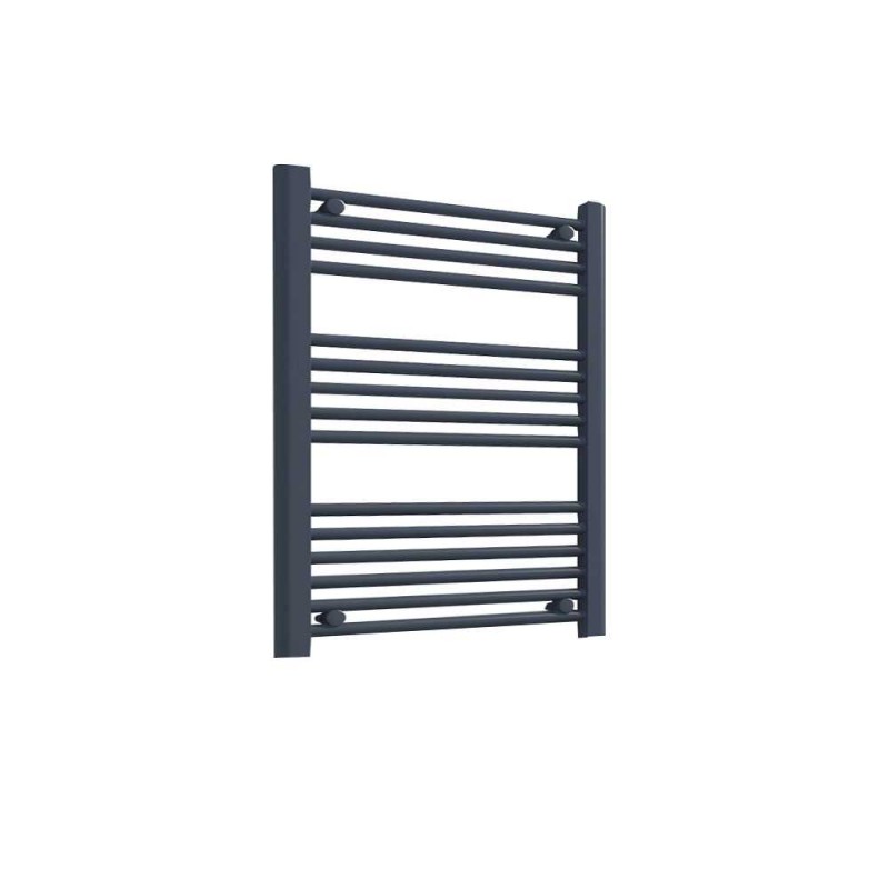 600mm (w) x 800mm (h) "Straight Anthracite" Designer Towel Rail