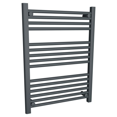 600mm (w) x 800mm (h) "Straight Anthracite" Designer Towel Rail