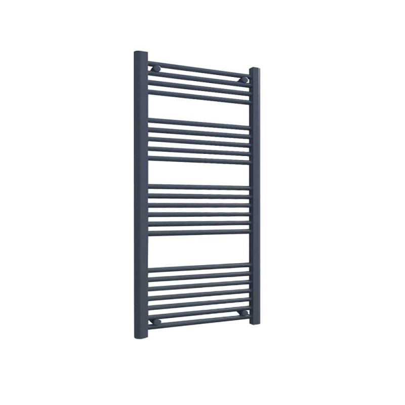 600mm (w) x 1200mm (h) "Straight Anthracite" Designer Towel Rail