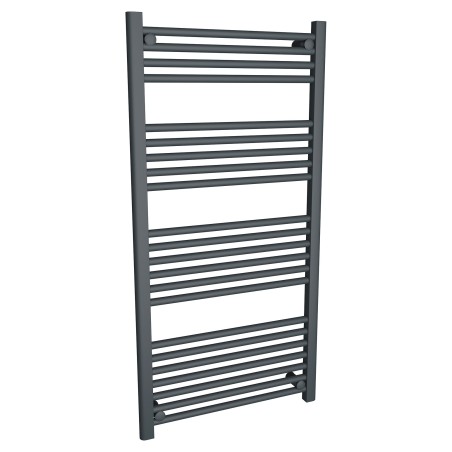 600mm (w) x 1200mm (h) "Straight Anthracite" Designer Towel Rail