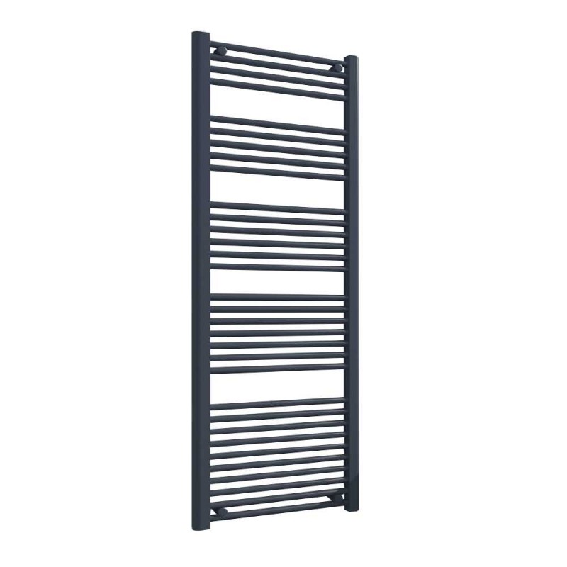 600mm (w) x 1600mm (h) "Straight Anthracite" Designer Towel Rail