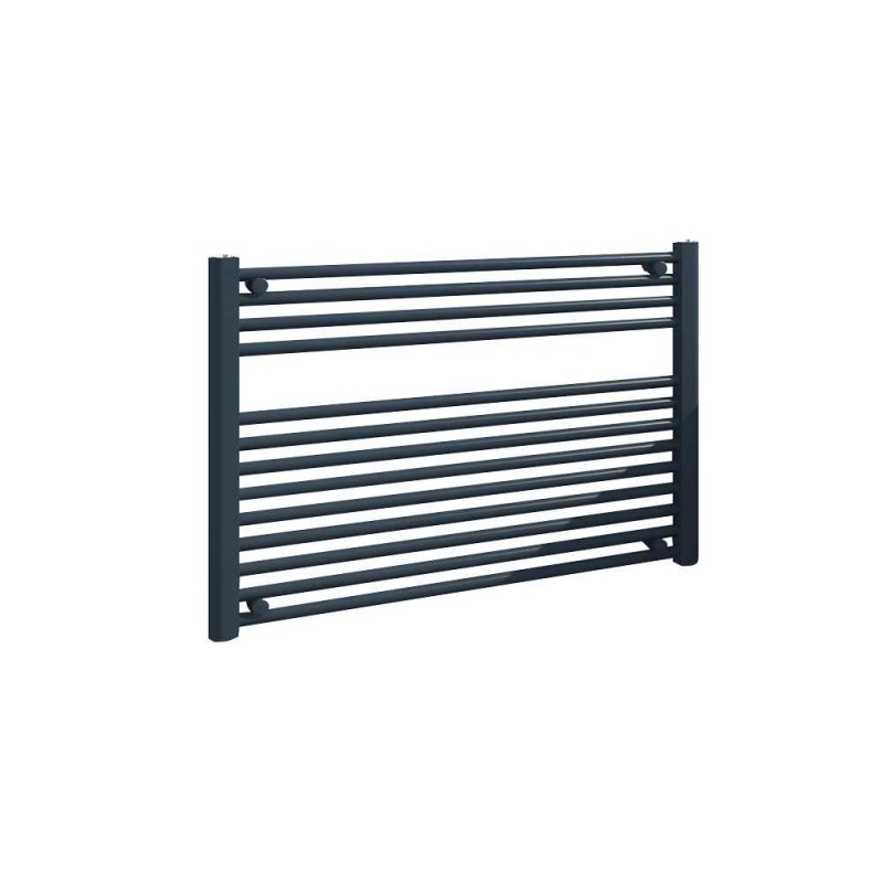 900mm (w) x 600mm (h) "Straight Anthracite" Designer Towel Rail