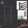 500mm (w) x 1200mm (h) Electric "Anthracite" Towel Rail (Single Heat or Thermostatic Option)