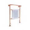 673mm (w) x 963mm (h) "Old Colwyn" Copper & White Traditional Floor Standing Towel Rail Radiator