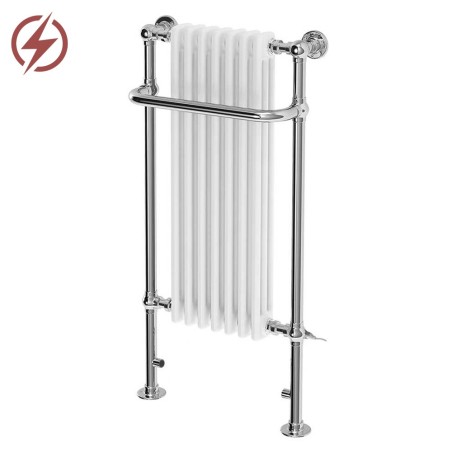 550mm (w) x 1130mm (h) "Abbey" Electric Traditional Towel Rail