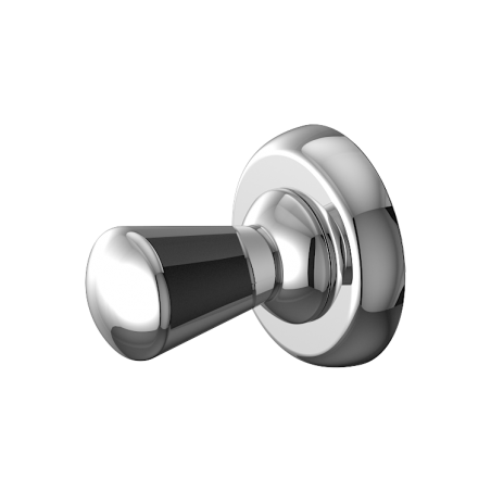 Chrome Magnetic "Drop" Robe/Coat Hanger (Heavyweight Magnet) - Close up