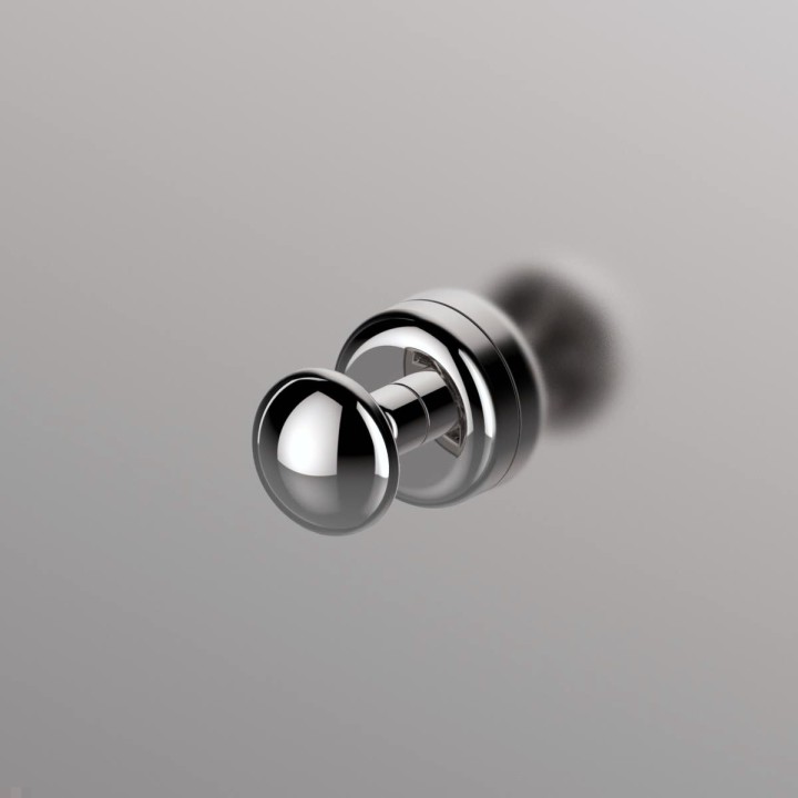 Chrome Magnetic "Drop" Robe/Coat Hanger (Heavyweight Magnet)