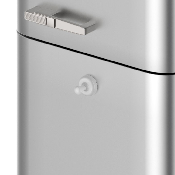 White Magnetic "Drop" Robe/Coat Hanger (Heavyweight Magnet)