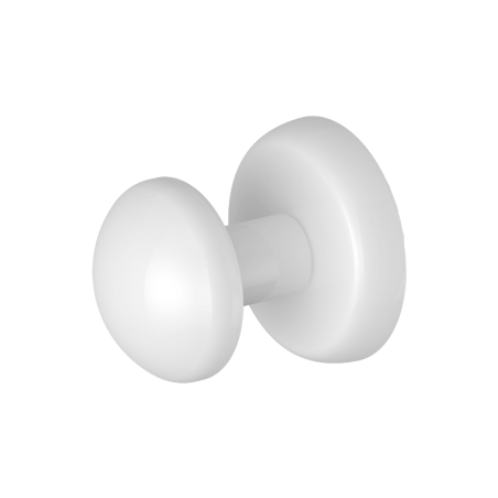 White Magnetic "Grip" Robe/Coat Hanger (Heavyweight Magnet) - Close up