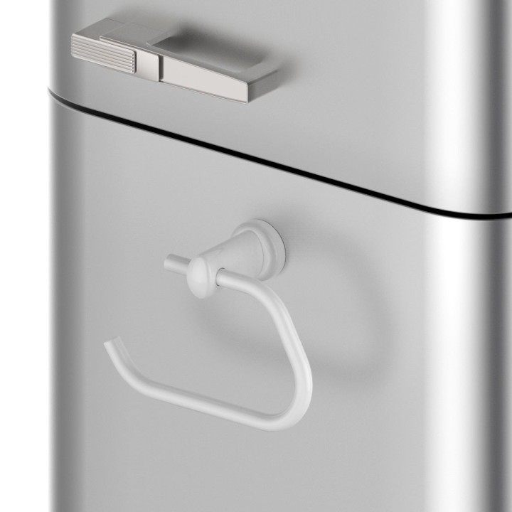White Magnetic Towel / Paper Holder (Heavyweight Magnet)