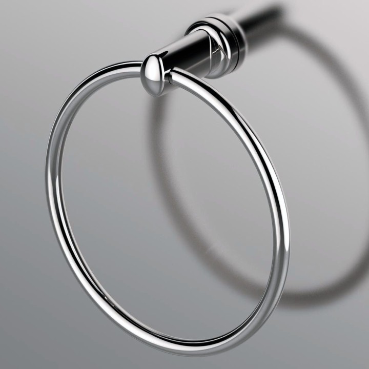 Chrome Magnetic Towel Ring Holder (Heavyweight Magnet)