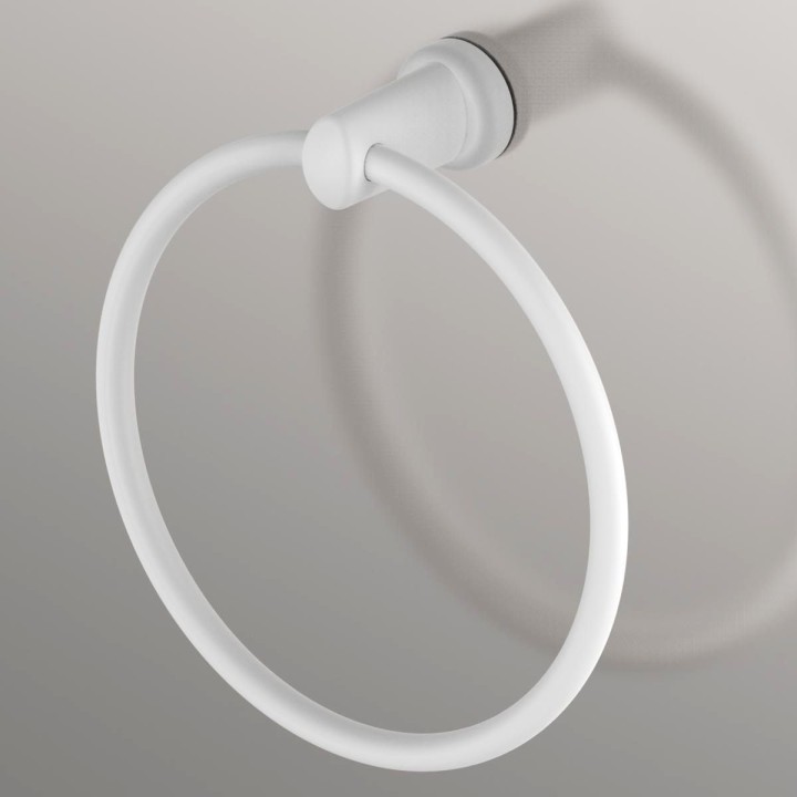 White Magnetic Towel Ring Holder (Heavyweight Magnet)