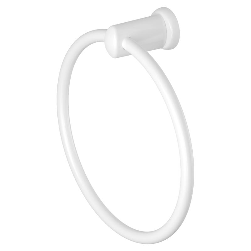 White Magnetic Towel Ring Holder (Heavyweight Magnet) - Close up