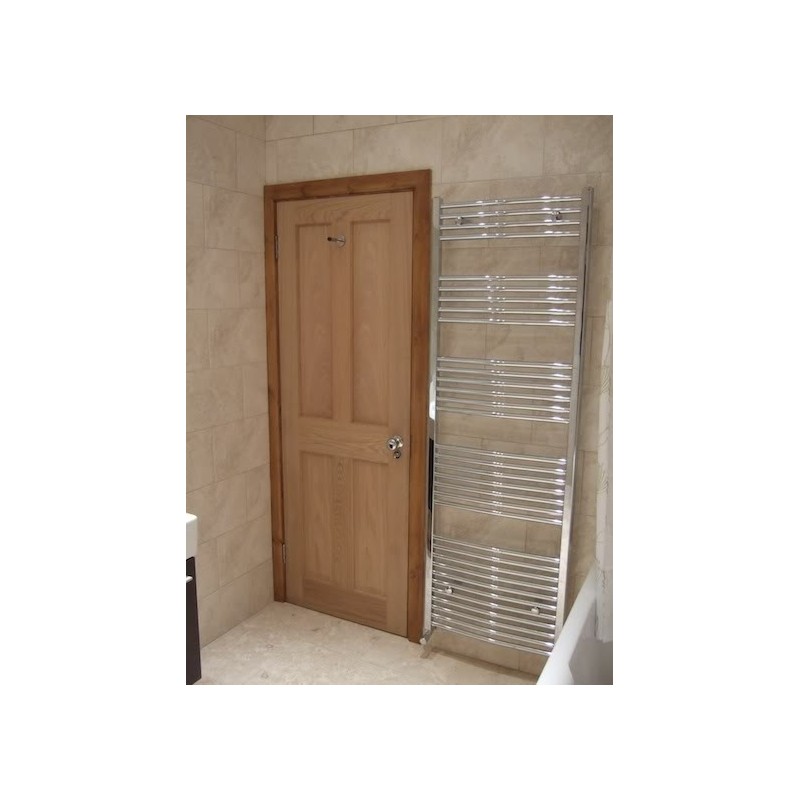 500mm (w)  x 1800mm (h) Curved Chrome Towel Rail