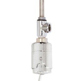 Chrome Dual Fuel Kit T-Piece & RICA Thermostatic Heating Element 150W to 600W