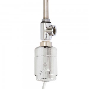 Chrome Dual Fuel Kit - T-Piece & RICA Thermostatic Heating Element 150W to 600W