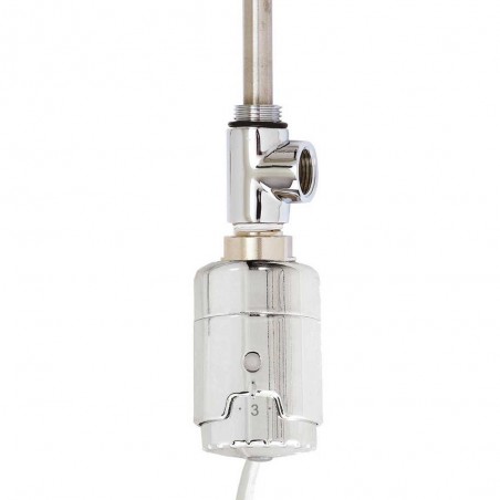 Chrome Dual Fuel Kit T-Piece & RICA Thermostatic Heating Element 150W to 600W