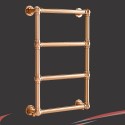 500mm (w) x 750mm (h) "Harley" Copper Traditional Wall Mounted Towel Rail Radiator