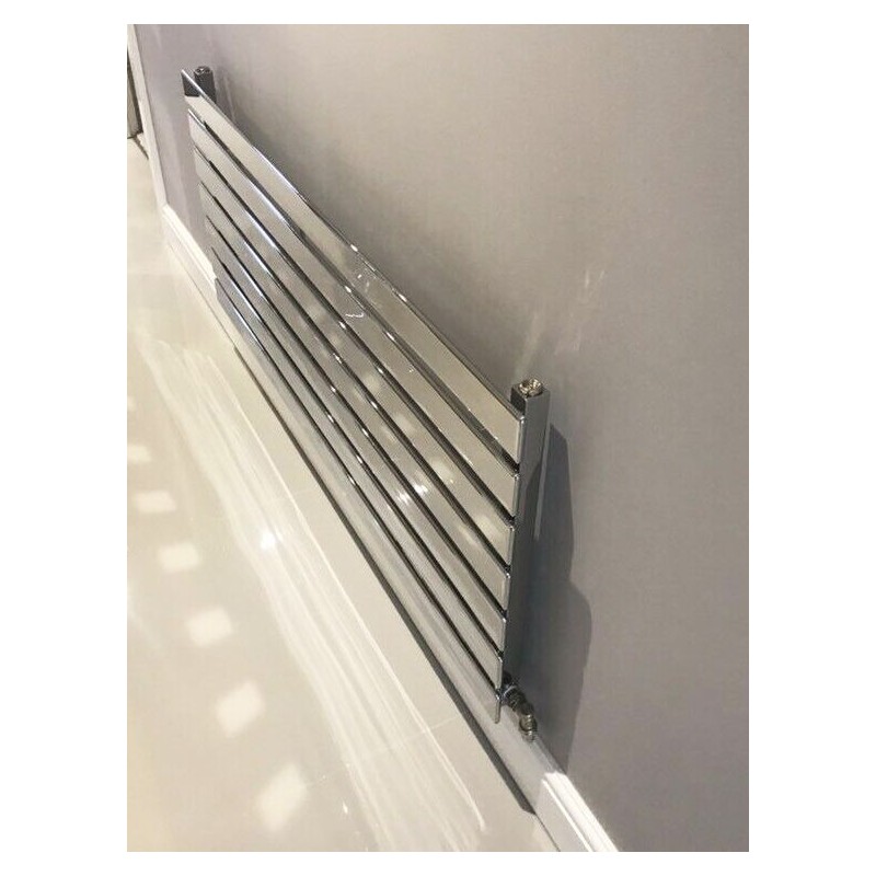 1250mm (w) x 516mm (h) Corwen Chrome Horizontal Radiator