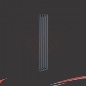 Ultraheat "Sofi" Anthracite Single & Double Oval Tube Vertical Radiators (13 Sizes)