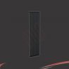 Ultraheat "Linear" Vertical Black Single & Double Flat Panel Radiators (7 Sizes)