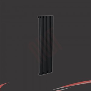 Ultraheat "Klon" Designer Black Single & Double, D-Profile Vertical Radiators (7 Sizes)