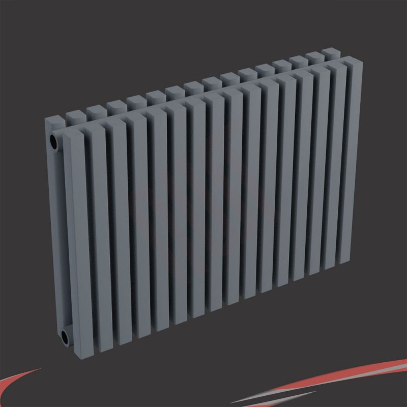 Ultraheat "Klon" Designer Anthracite D-Profile Double Horizontal Radiators (10 Sizes)