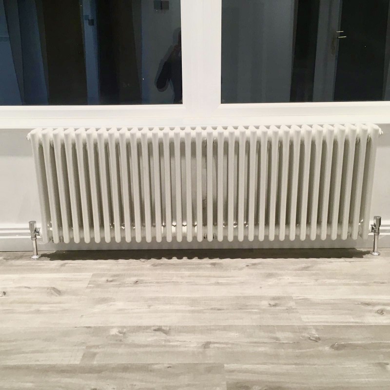 "Korona" 3 Column White Horizontal Radiators (18 Sizes)