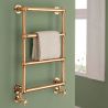 500mm (w) x 750mm (h) "Harley" Copper Traditional Wall Mounted Towel Rail Radiator - Close up