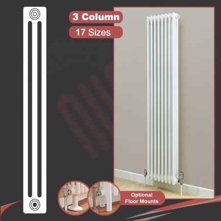 "Korona" 3 Column Vertical Radiators (2 Sizes)