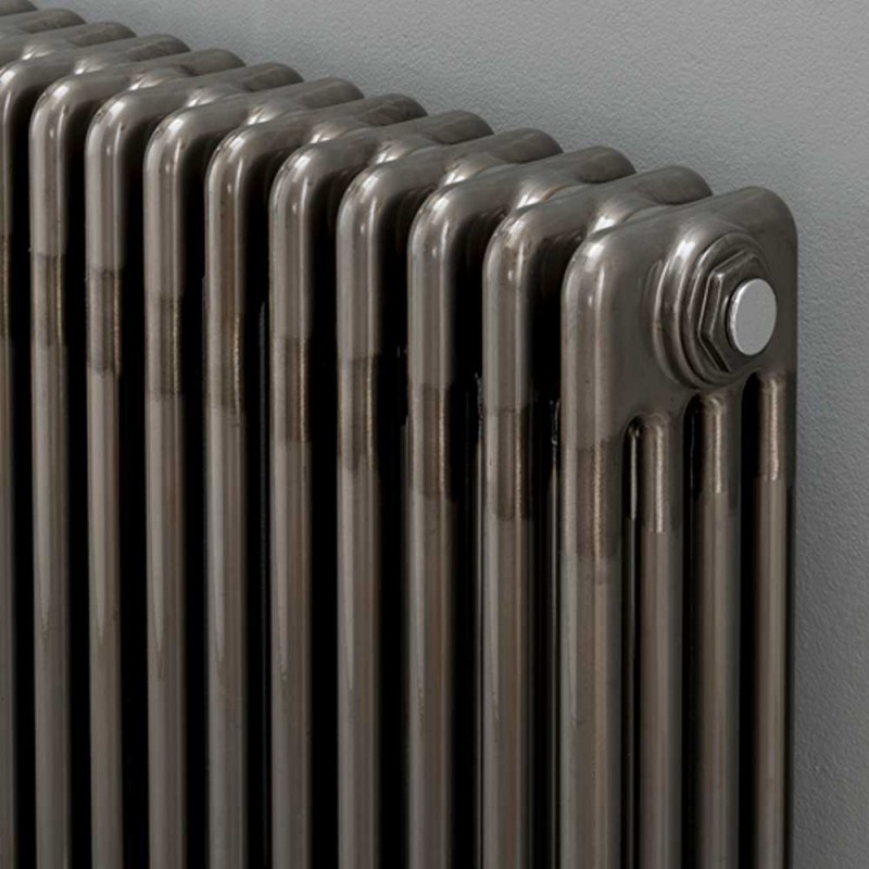 "Korona" 4 Column Bare Metal Lacquered Horizontal Radiators (10 Sizes)