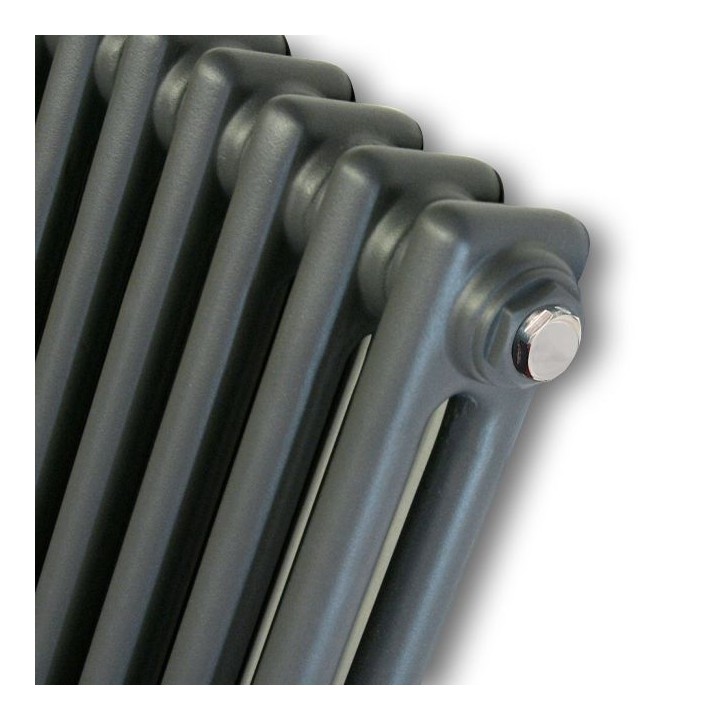 "Korona" 2 Column - 1500mm(h) or 1800mm(h) Graphex Vertical Radiators (8 Sizes) - Close up
